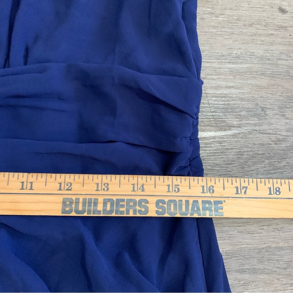 NWT lulus celebration time navy blue sleeveless tiered midi dress size XL - Picture 3 of 7